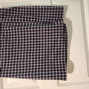 Stylish Black and Purple Checkered Skirt
